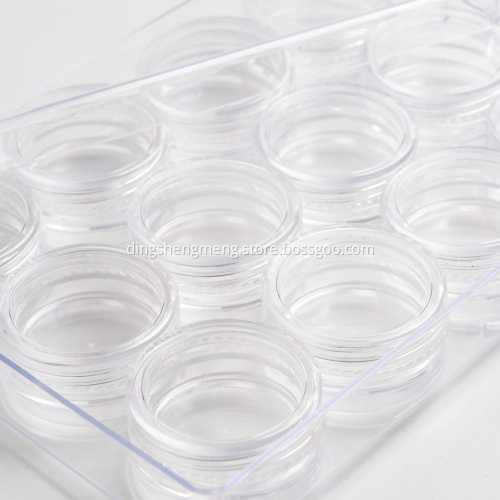 Mini liten kosmetisk burk grädde plast burk